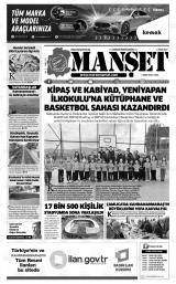 KAHRAMANMARAŞ MANŞET